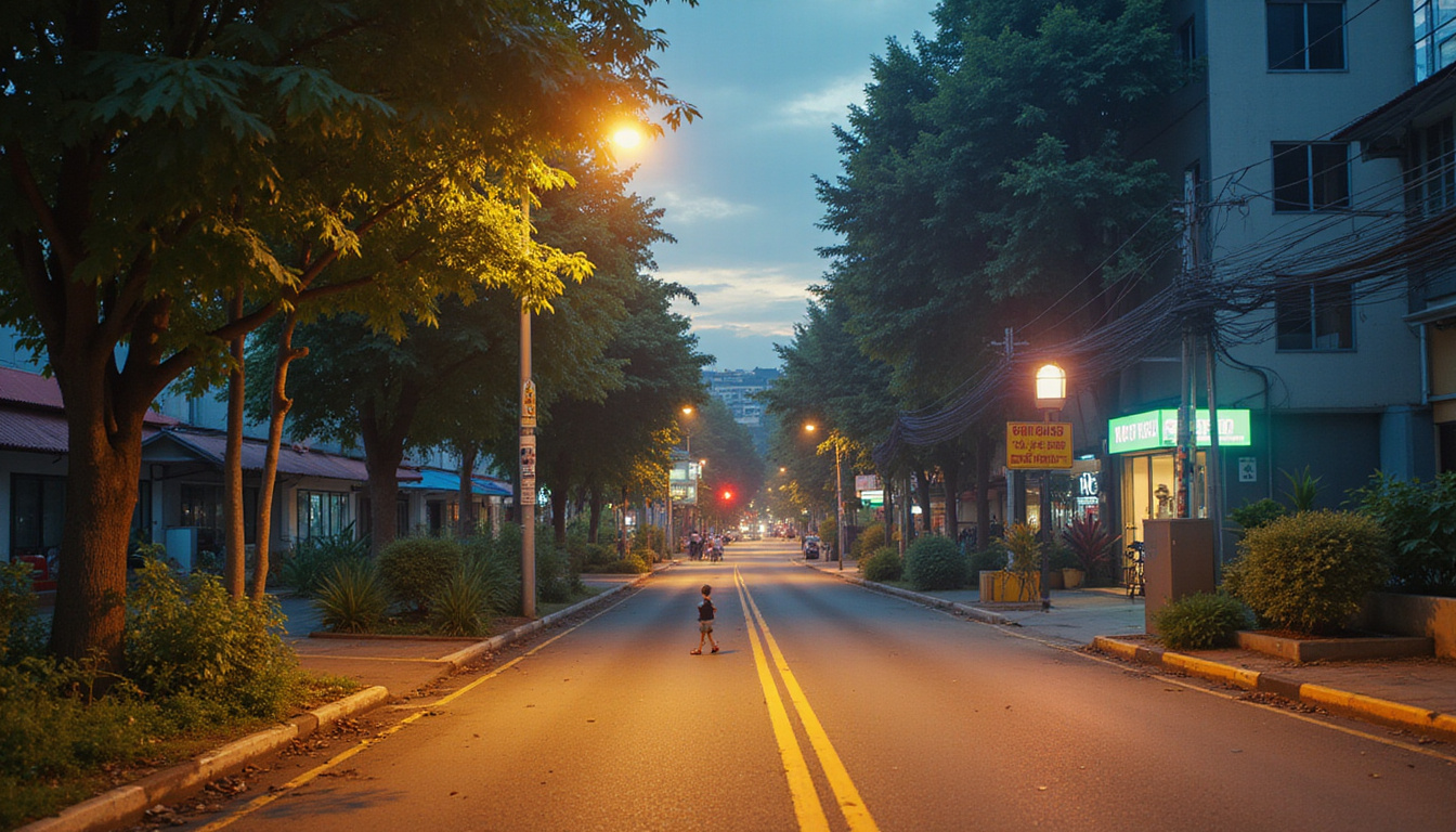  Liburan kota ekonomis, keluarga naik sepeda, pasar malam warna-warni, tawa anak-anak