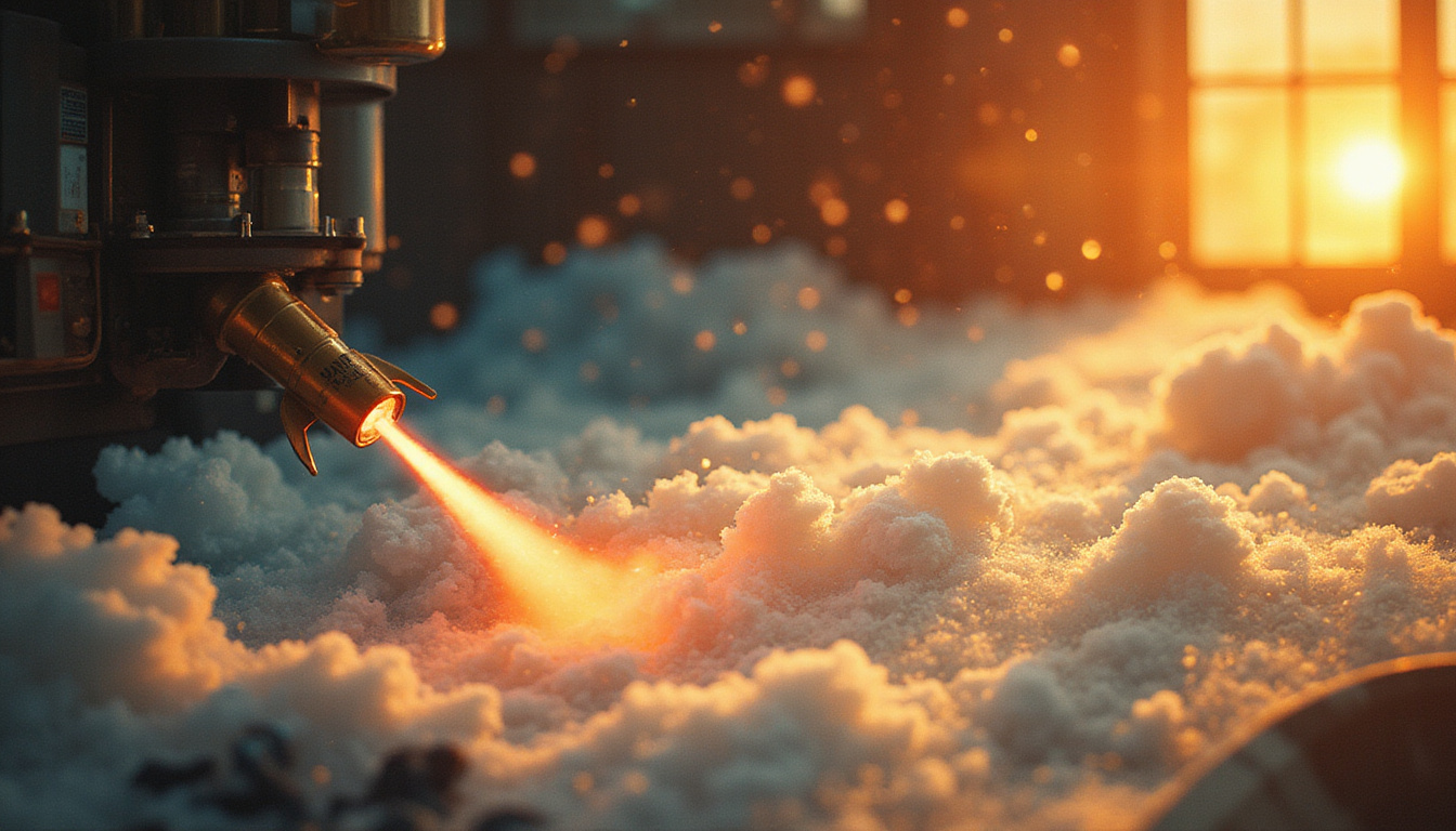  Retro printing press launching tactile postcards like rockets toward ecstatic customers, warm golden light