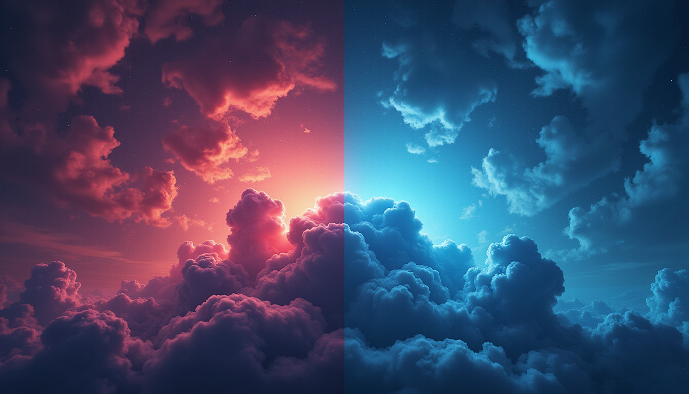  Split-scene infographic: myth side dark clouds with Xs, fact side bright lab, omega-3 molecule spotlight