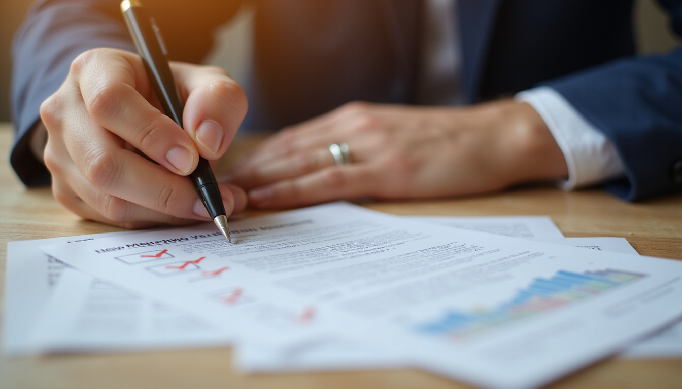 Closeup of hands signing affordable moving contract, hidden checklist reveals thousands saved, warm dramatic lighting