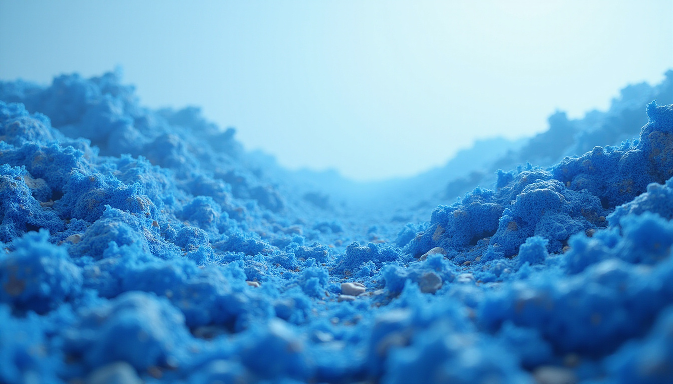  Abstract nerve pathways untangling into soft blue ribbons, peaceful landscape, hopeful silhouette