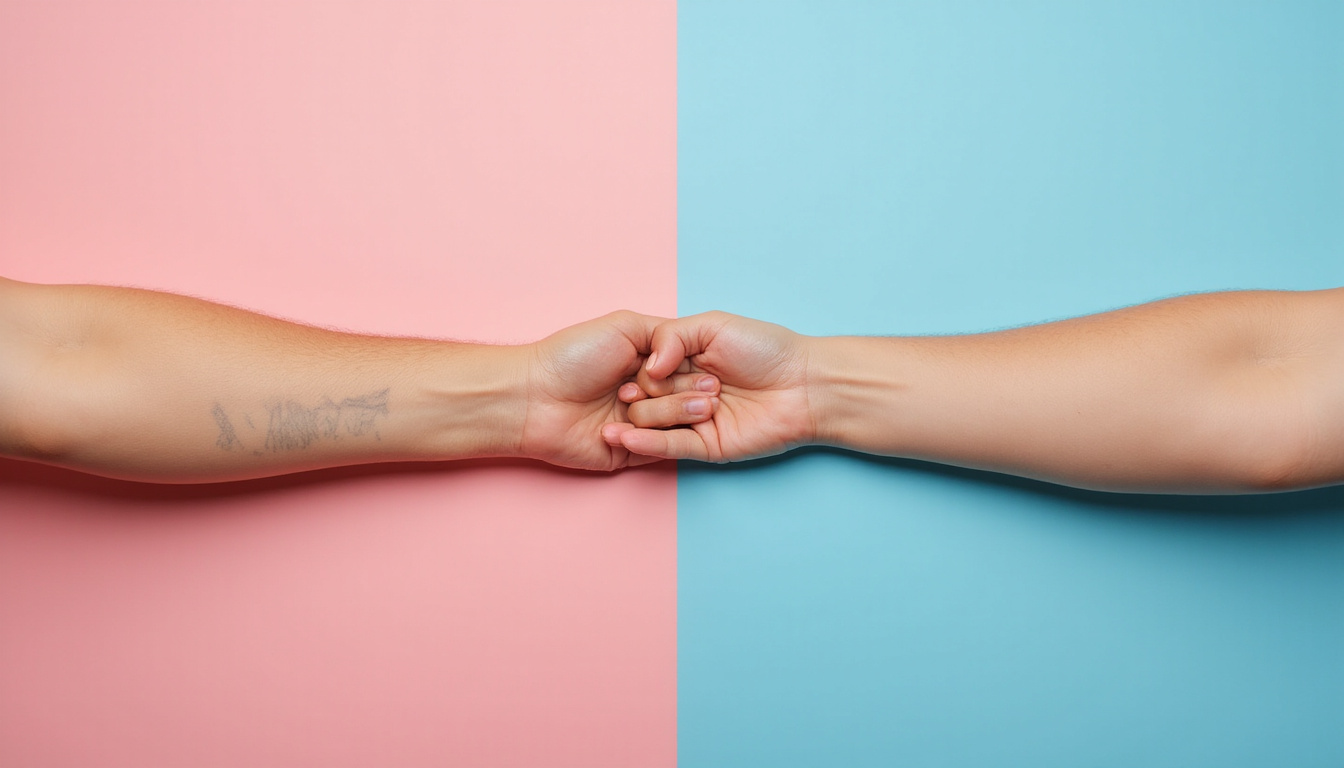 Before-and-after arm transformation, faded scar nearly invisible, gentle pastel background, high-detail macro photography
