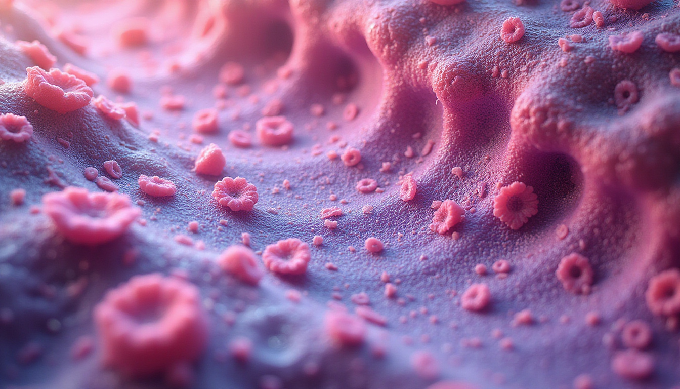  Microscopic tissue scene showing hyaluronidase enzymes cleaving ECM, inflammatory macrophages and healing fibroblasts