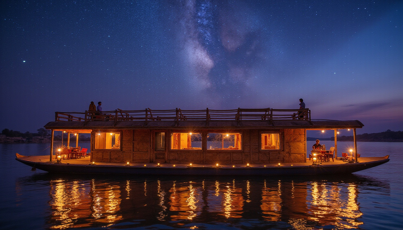  Traditional dahabiya Nile cruise at dusk, lantern-lit teak decks, then desert tented retreat under stars