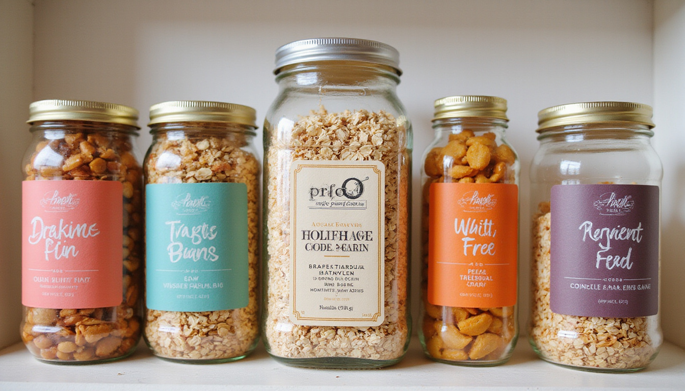  Pantry transformation: swap sugary snacks for jars of beans, oats, nuts, colorful labels
