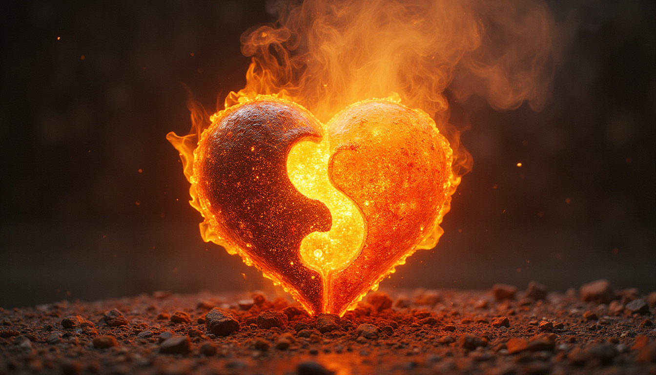 Ancient inner alchemy furnace, glowing mercury heart, yin-yang energy flow, resilient aura