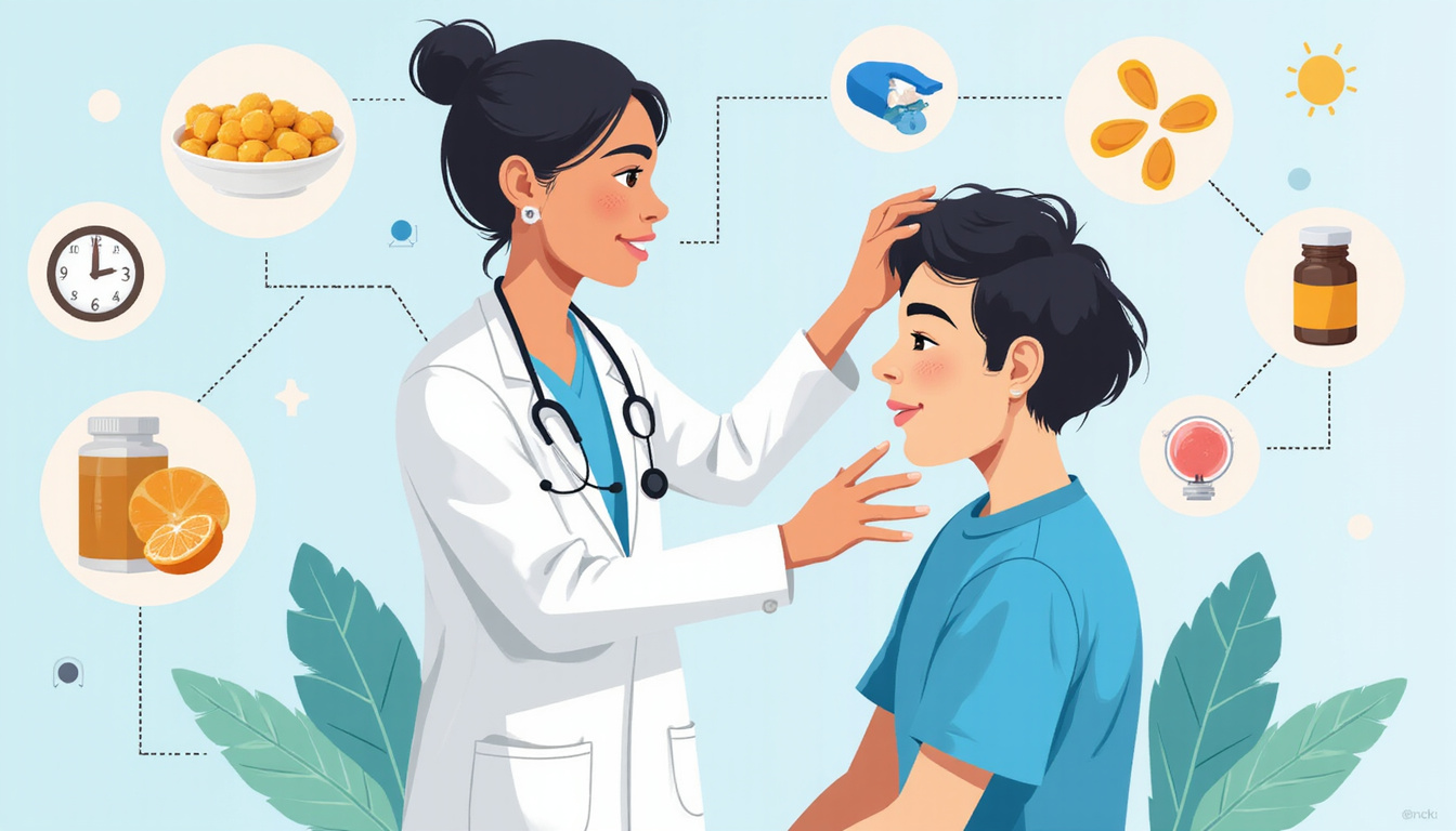 Doctor examining patient