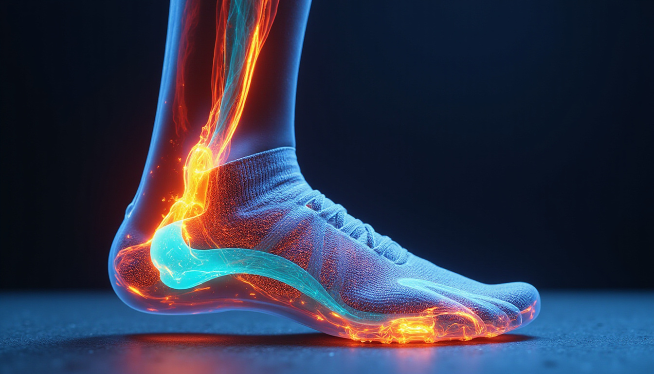  Cutaway biomechanical illustration: runner
