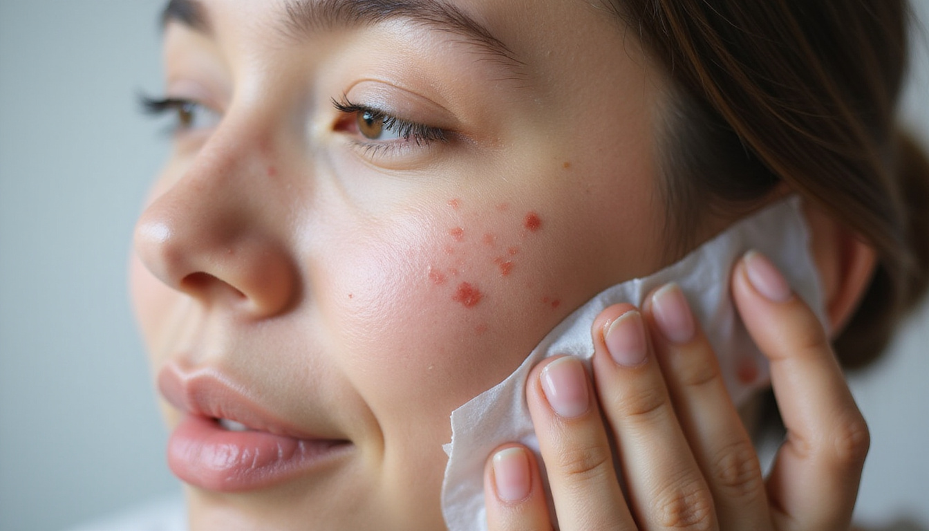  Close-up of healed scalp showing minimal scarring, silicone sheet, gentle massage demonstration
