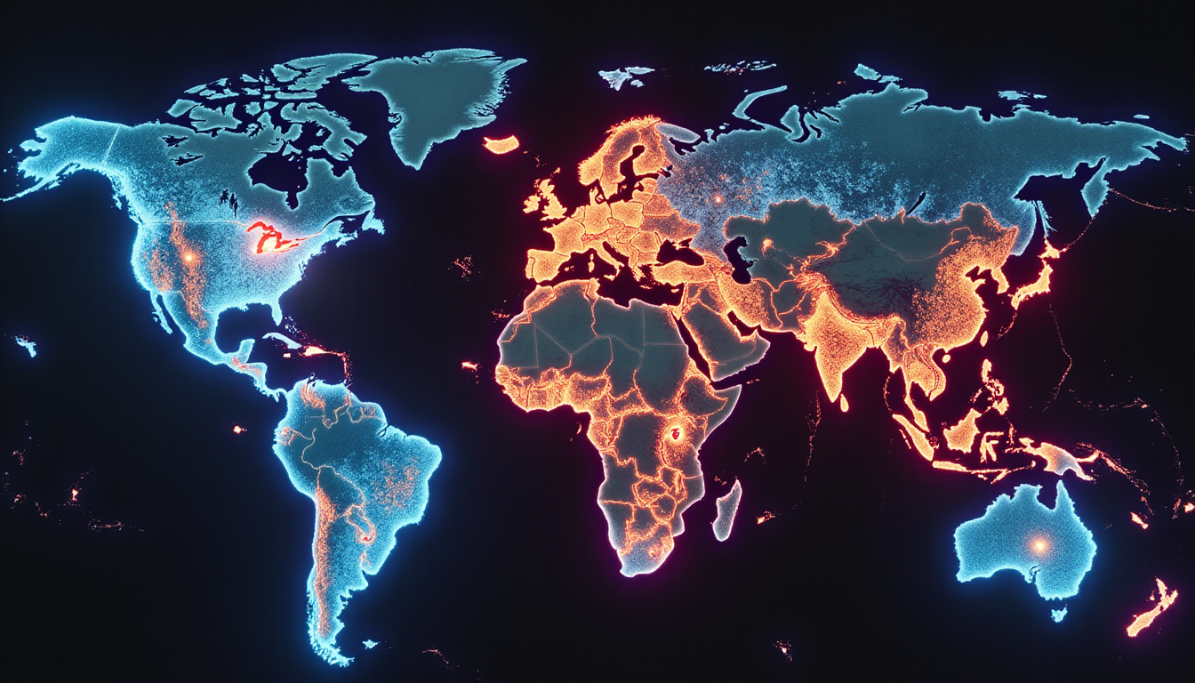 Map of countries with glowing taboo symbols, whispering elders, dramatic lighting, cinematic