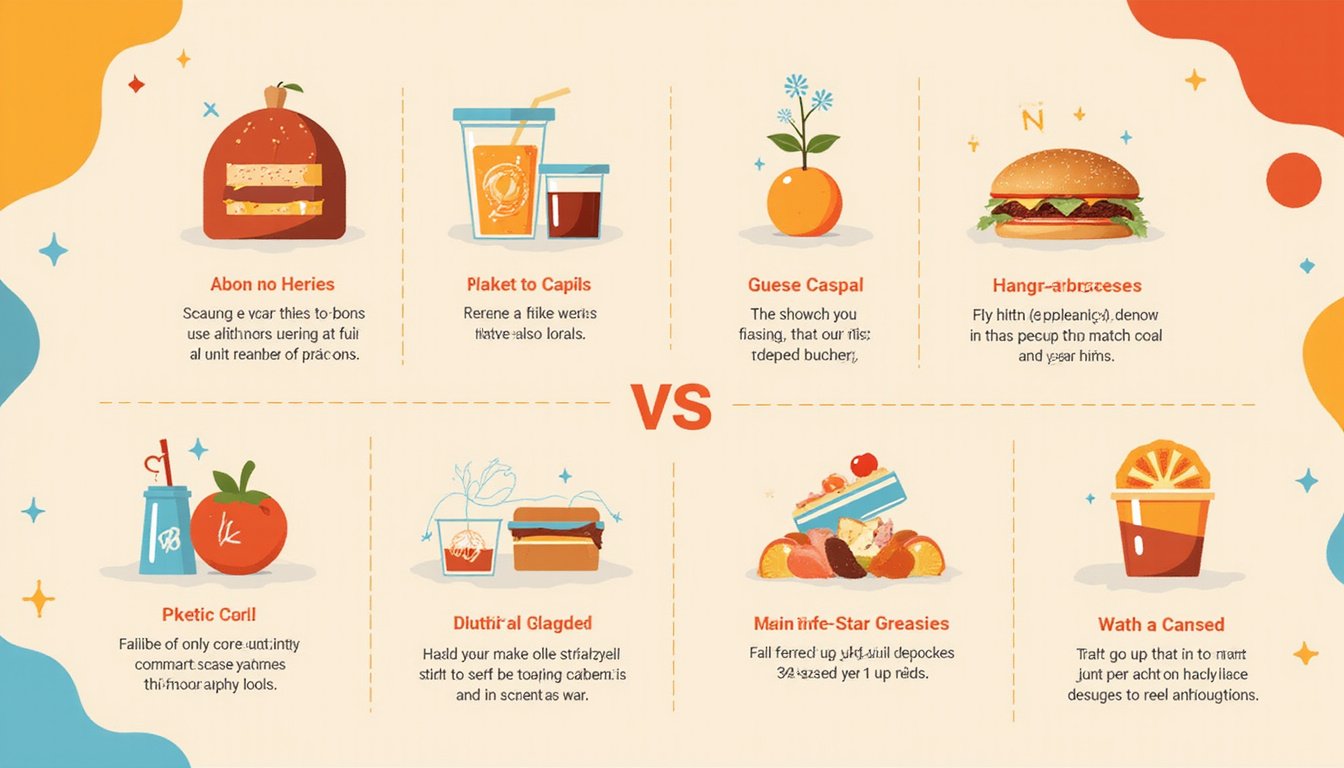 Infographic style split-screen: top match percentages, bottom success tips illustrated with icons, warm color palette