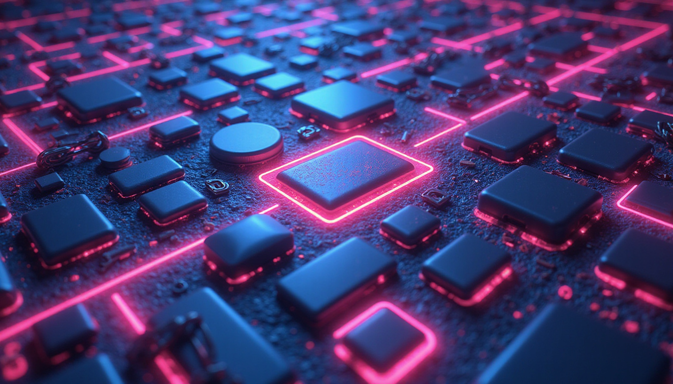 UX maze of buttons and chains blocking shoppers, neon analytics overlay revealing roadblocks