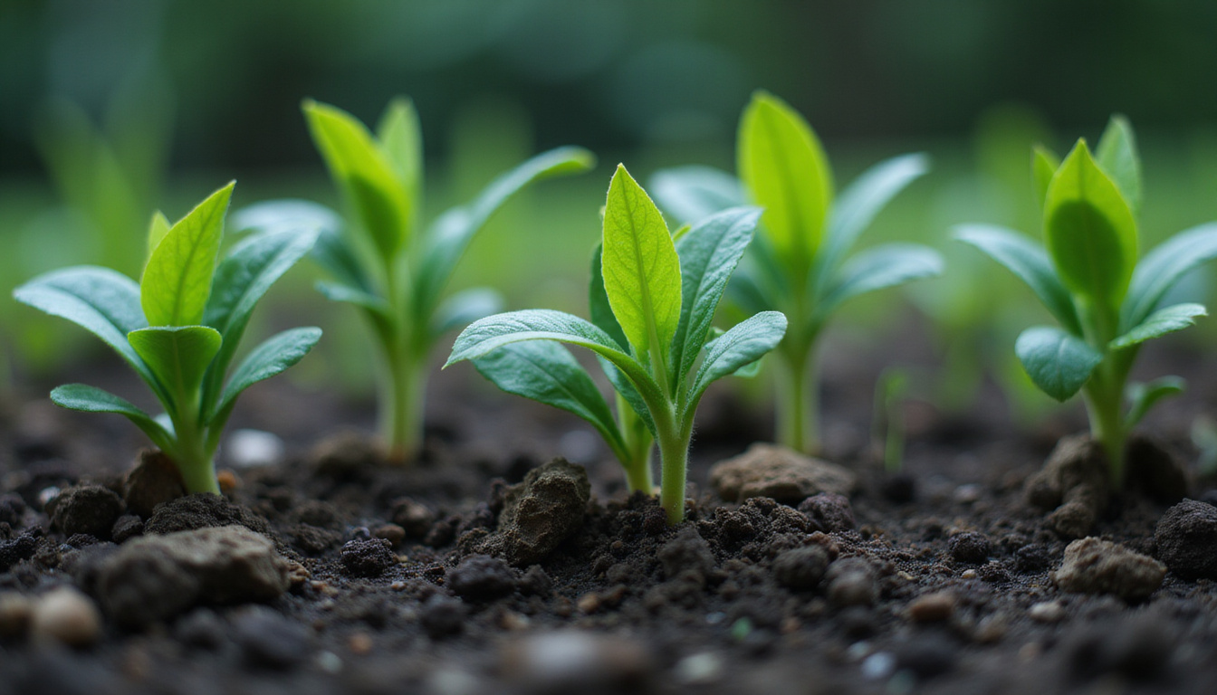 Seedlings labeled