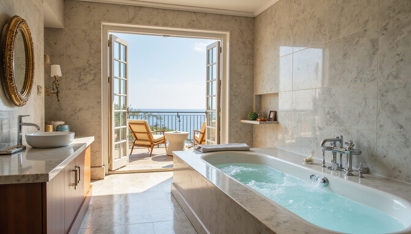 Private marble terrace, bubbling champagne bath, butler service, silk linens, art deco decadence