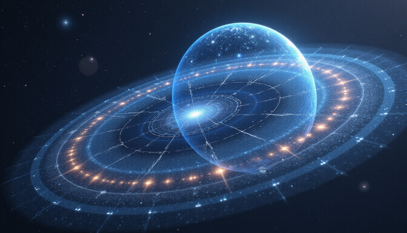  Ethereal celestial sphere showing precession, sidereal constellations shifting, tropical zodiac overlay