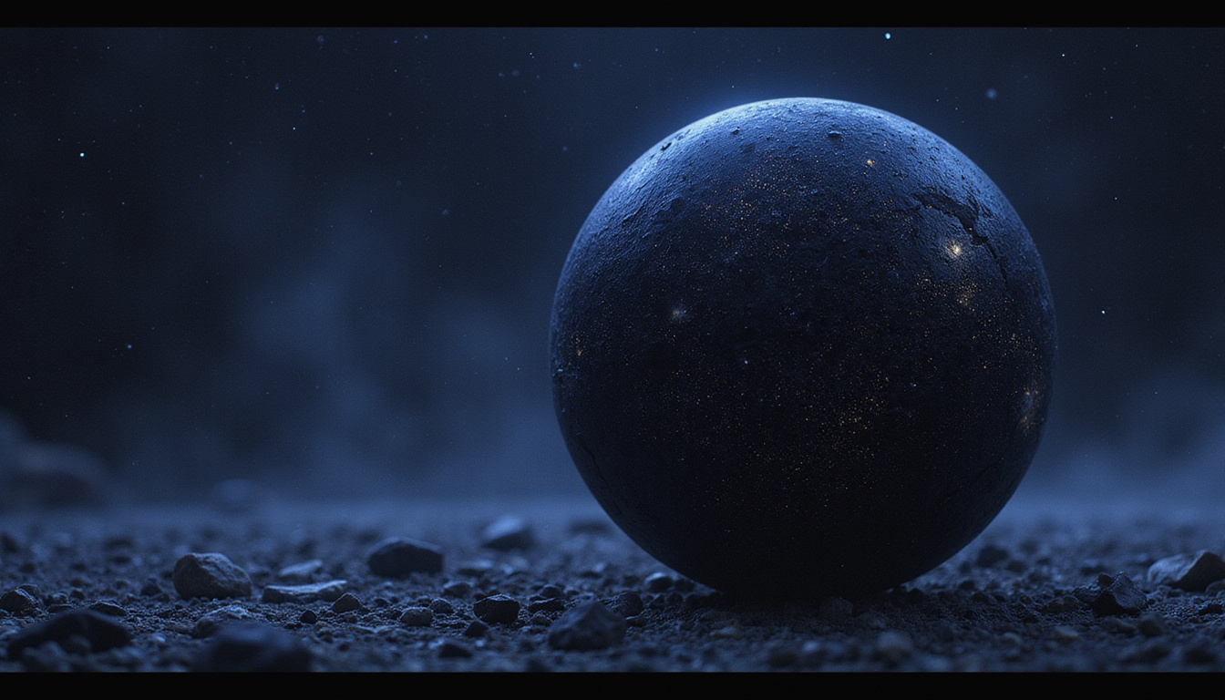  Dwarf planet Eris personified, clandestine personality traits visualized as hidden constellations, dark velvet sky