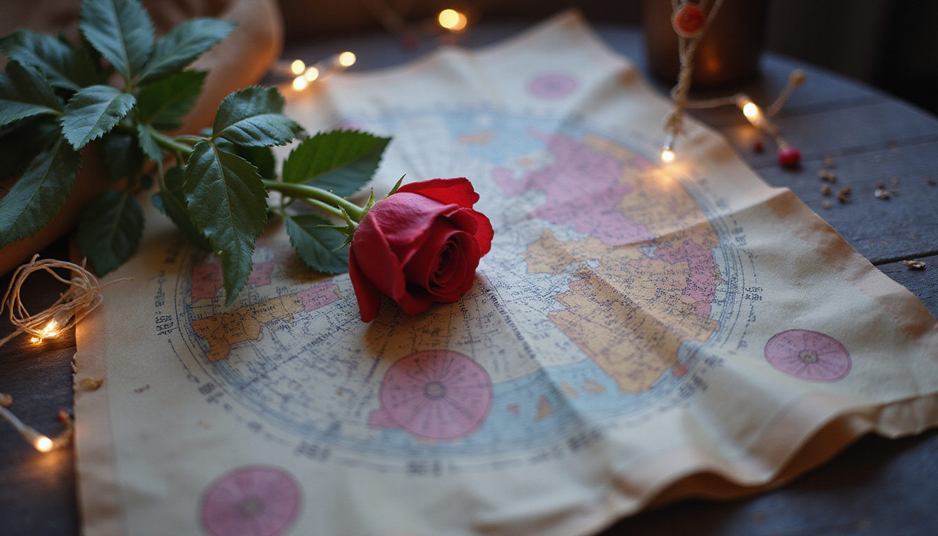  Mystic astrologer mapping lovers