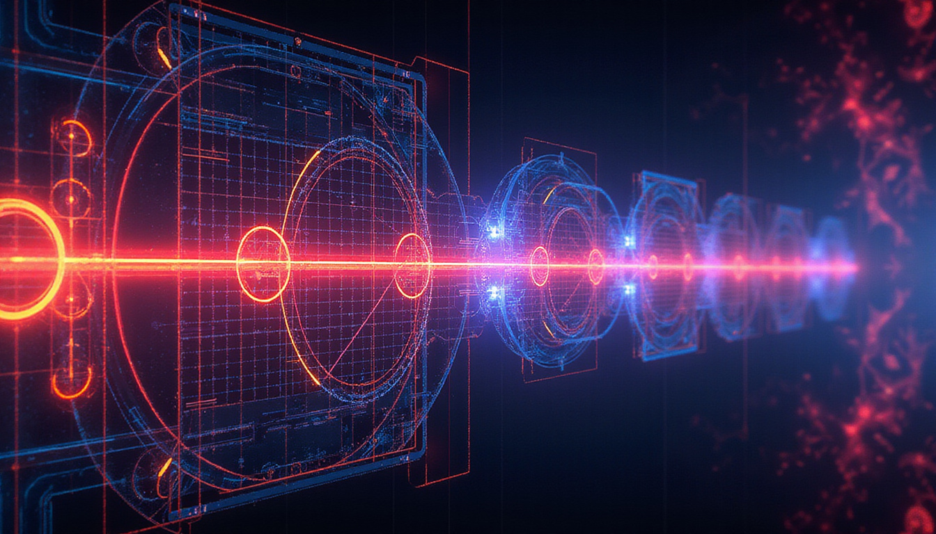  golden-ratio aspect grid, designers adjusting panels, neon performance metrics, gears and lightning bolts