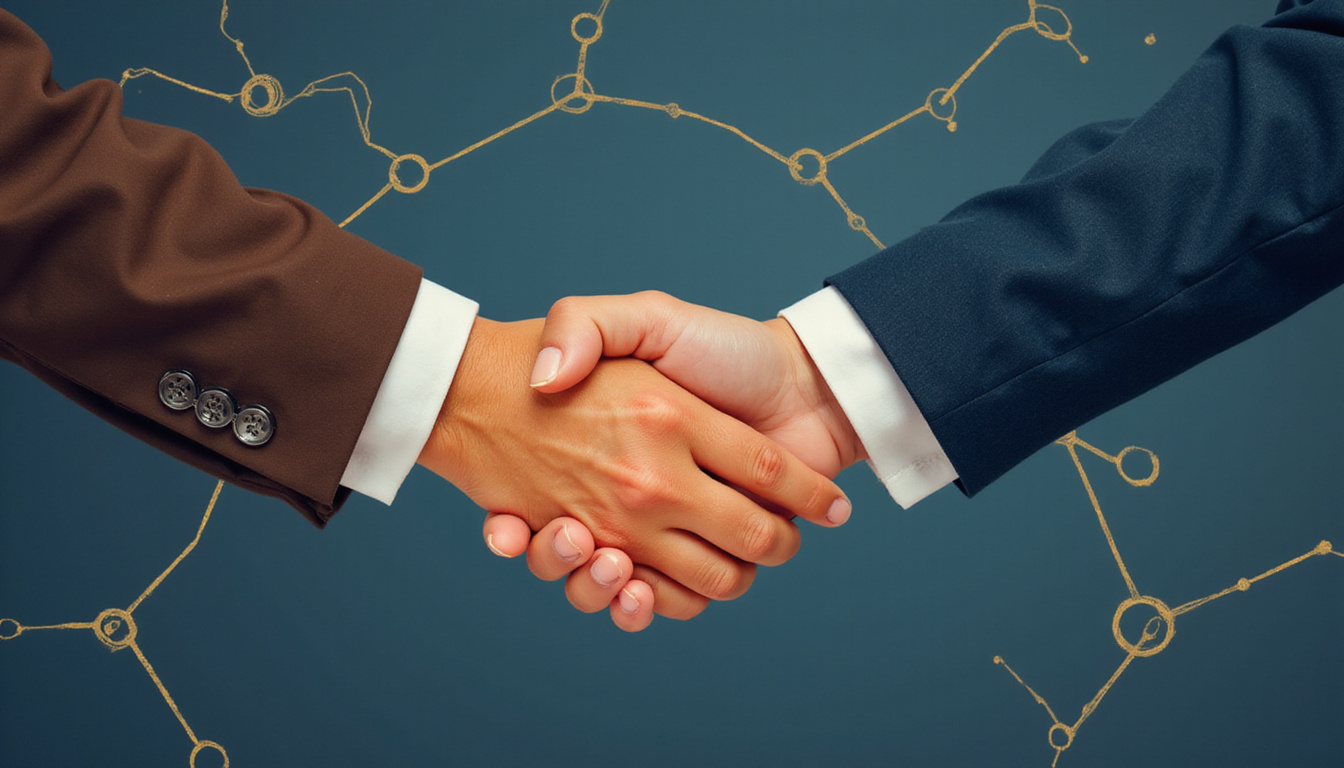  Hands exchanging consent form under constellations, muted palette, professional boundaries marked by fine golden lines