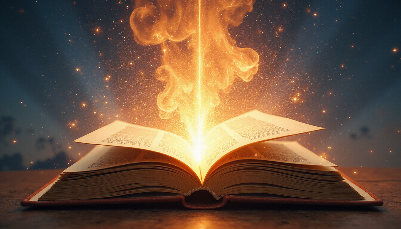  Ancient celestial book opening, luminous house divisions radiating, fast symbolic insight sparks